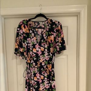 Navy Flower Dress